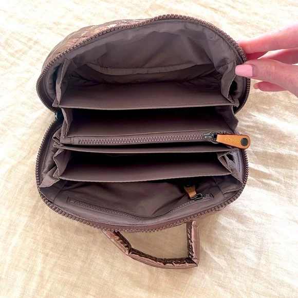 MZ Wallace Copper Metallic Lacquer Metro Accordion Coametic - Picture 9 of 9